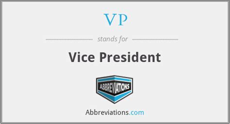 What does VP title stand for?