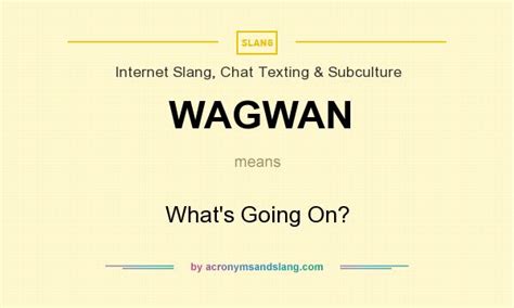 What does Wagwan mean?
