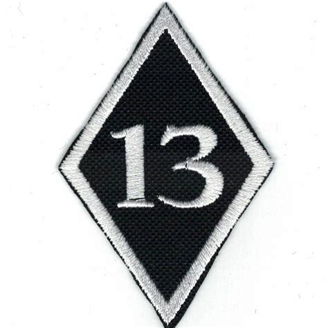 What does a 13 diamond patch mean?