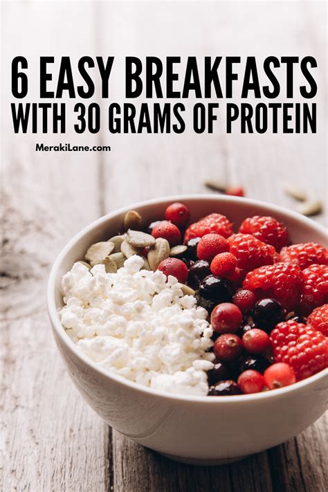 What does a 30g protein breakfast look like?