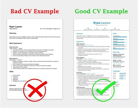 What does a bad CV look like?