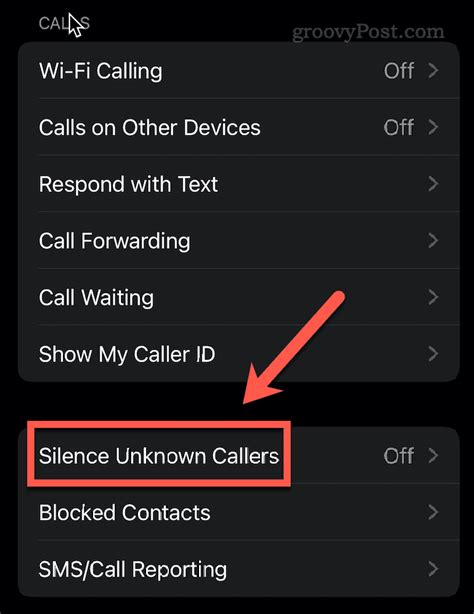 What does a blocked caller look like on iPhone?