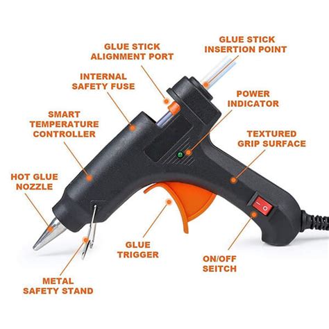 What does a glue gun not stick to?