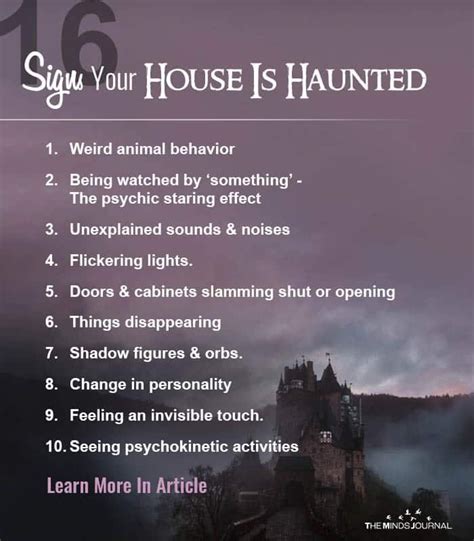 What does a haunted house symbolize?