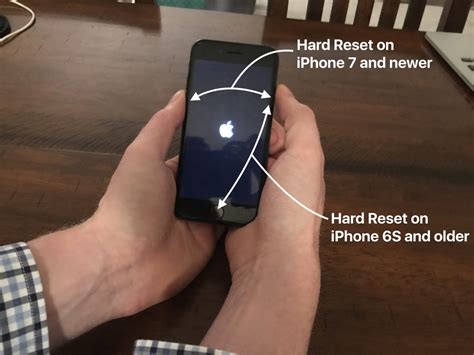 What does a iPhone hard reset do?