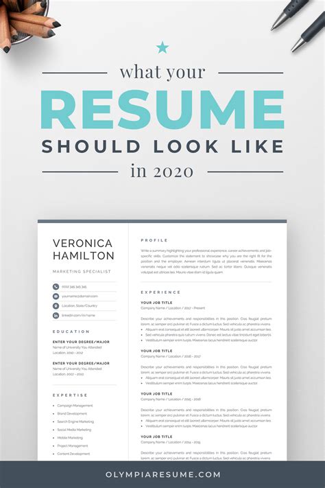 What does a modern resume look like?