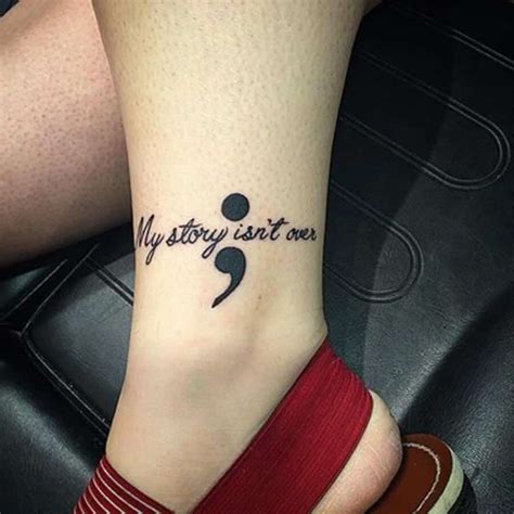 What does a semicolon tattoo mean for a girl?