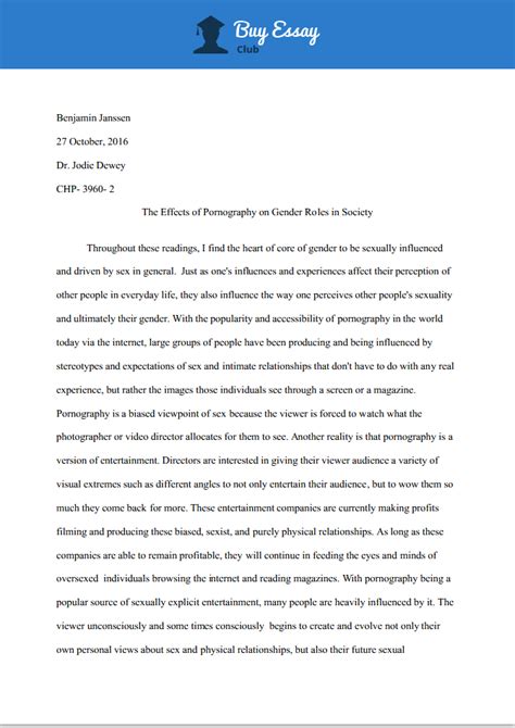 What does a sociology paper look like?