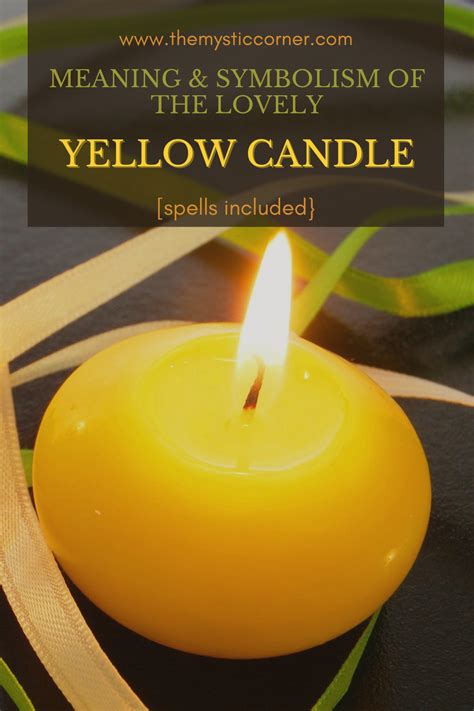 What does a yellow candle mean?