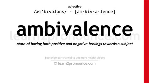 What does ambivalent mean School Days?