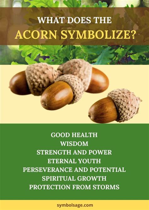 What does an acorn charm symbolize?