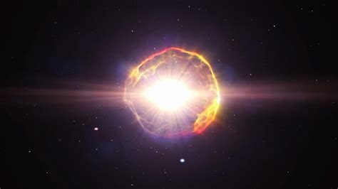 What does an exploding star do?