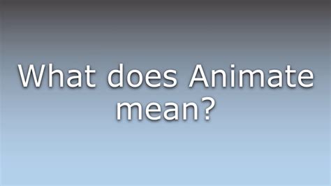 What does animate on 1s mean?