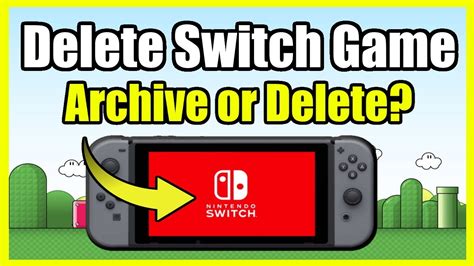 What does archiving a game on Switch do?