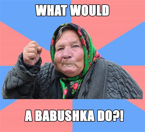 What does babushka mean in Russia?