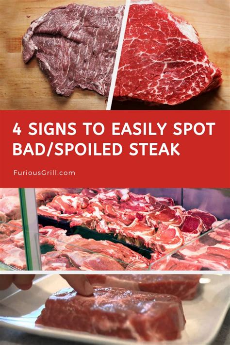 What does bad steak smell like?