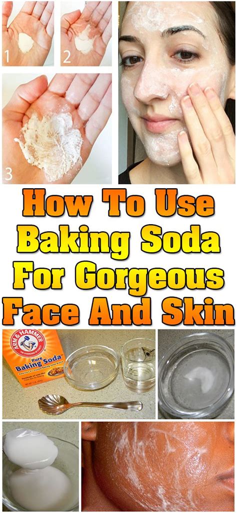 What does baking soda do for face?