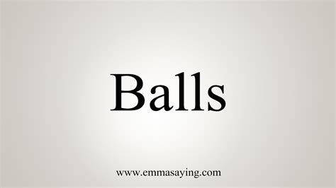 What does balls mean in a text?
