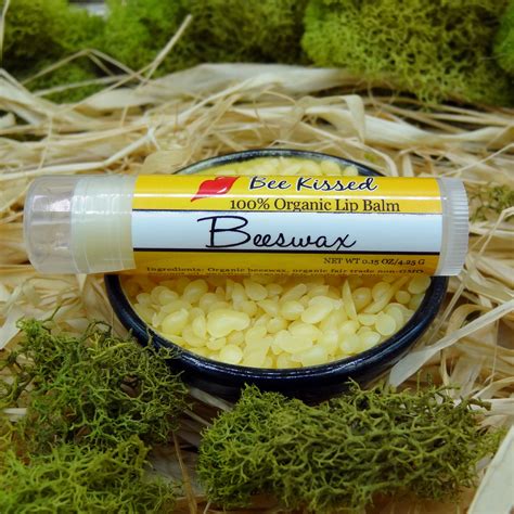 What does beeswax do to lip balm?