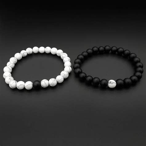 What does black and white bracelet mean?