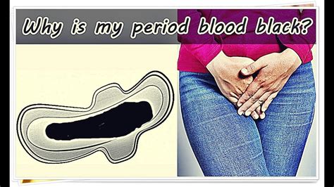 What does black period blood mean?