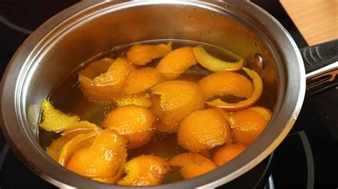 What does boiling orange peels do for you?
