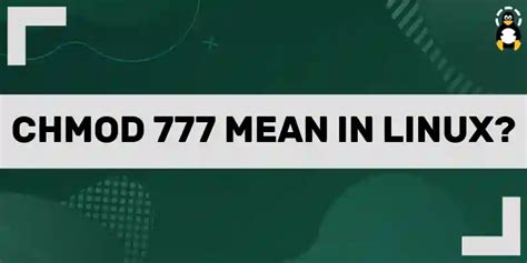 What does chmod 777 mean?