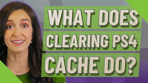 What does clearing PS4 cache do?