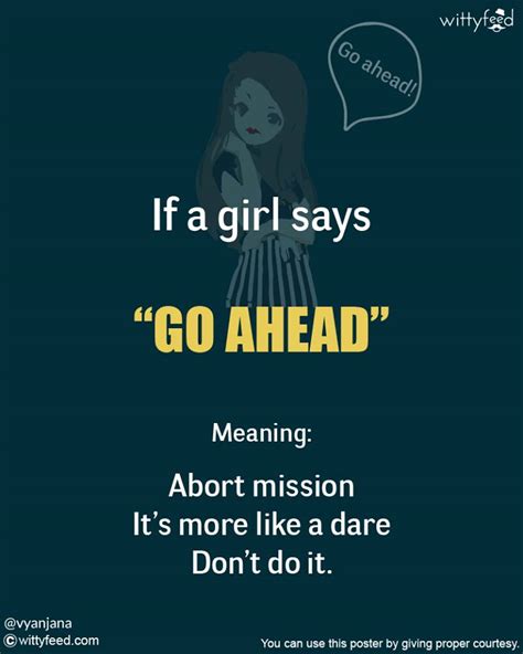 What does come mean for a girl?