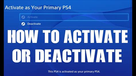 What does deactivating a PlayStation do?