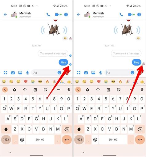 What does delivered mean in Messenger?