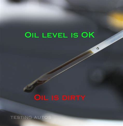 What does dirty engine oil look like?
