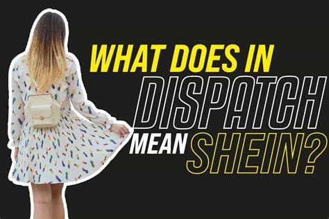 What does dispatching mean in shipping?