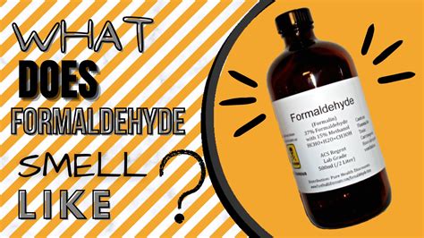 What does formaldehyde on clothes smell like?