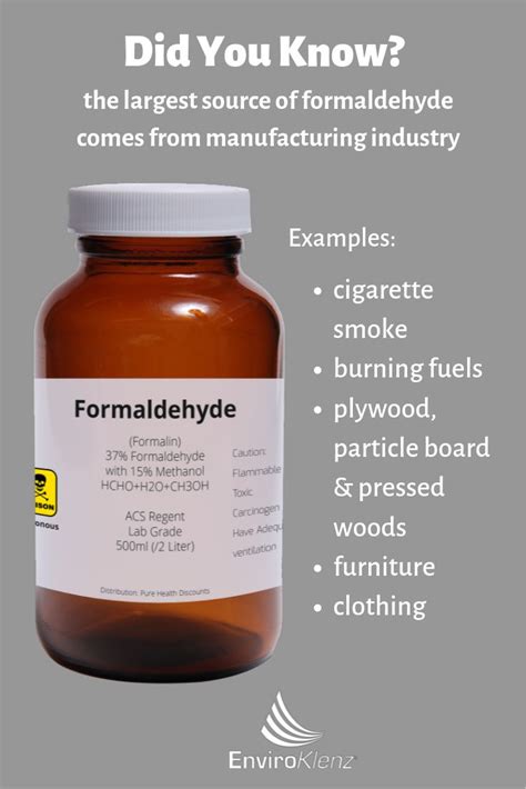 What does formaldehyde smell like in clothing?