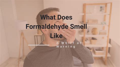 What does formaldehyde smell like on fabric?