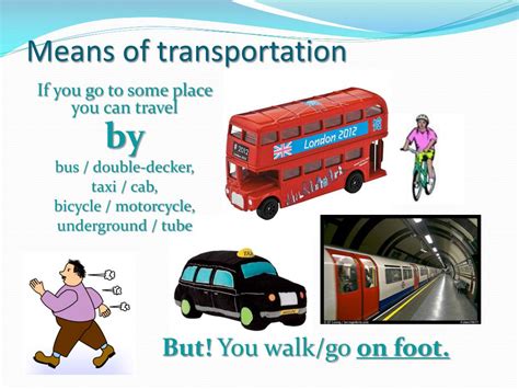What does get off transport mean?