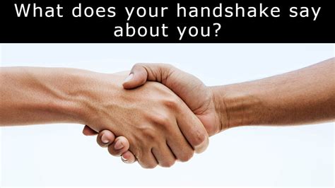 What does getting a handshake mean?