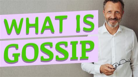 What does gossip mean in the UK?