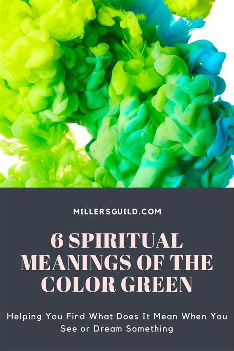 What does green mean spiritually?