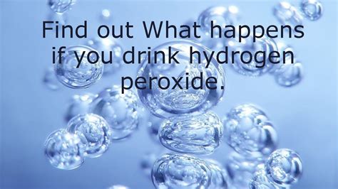 What does h2o2 do to blood?