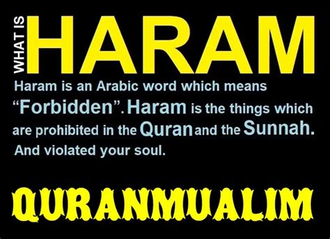 What does haram mean in English?
