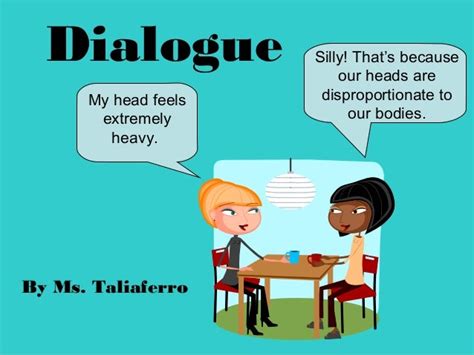What does heavy dialogue mean?