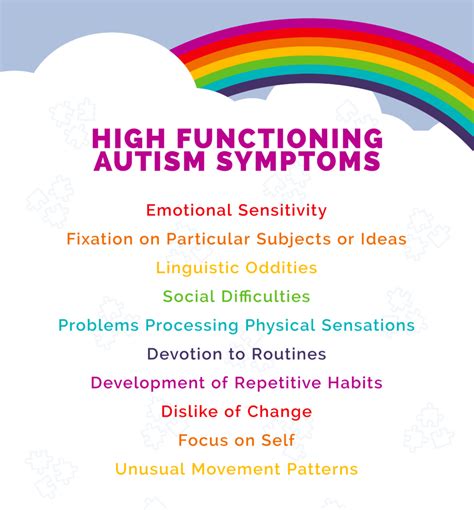 What does high functioning autism look like in a 4 year old?