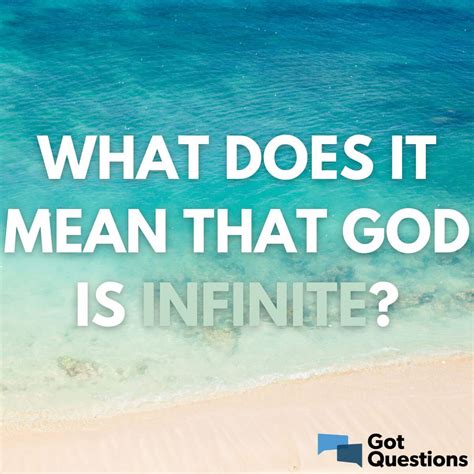 What does infinite mean in the Bible?