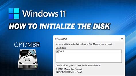 What does initializing a disk do?