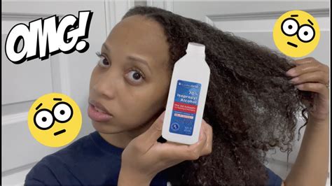 What does isopropyl alcohol do to curly hair?