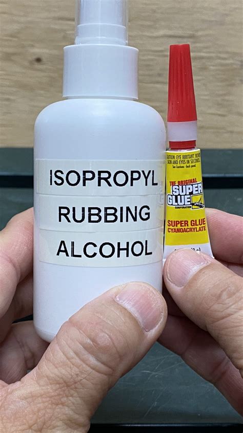 What does isopropyl alcohol do to hot glue?