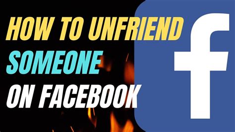 What does it look like when you unfriend someone on Facebook?