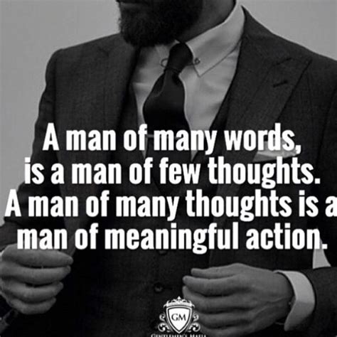 What does it mean to be a man of many words?